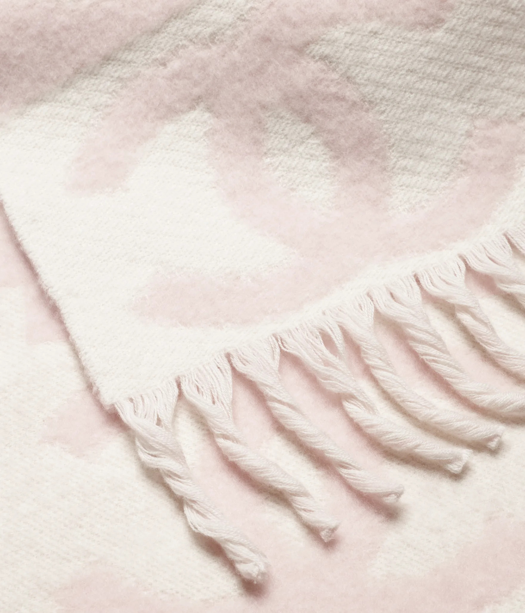 Scarf - Cashmere, light pink & white — Fashion | CHANEL | Chanel, Inc. (US)