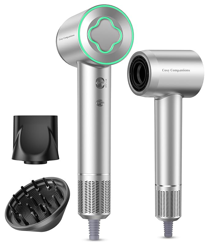 Hair Dryer - 150000 RPM High-Speed Brushless Motor Negative Ionic Blow Dryer for Fast Drying, Low... | Amazon (US)