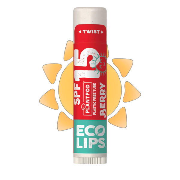 Classic Berry Broad Spectrum SPF 15 Sunscreen Lip Balm, 0.15 oz. | Eco Lips