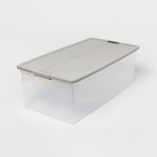 Latching 110qt Clear Spaceship Gray Lid with Latch - Brightroom™ | Target