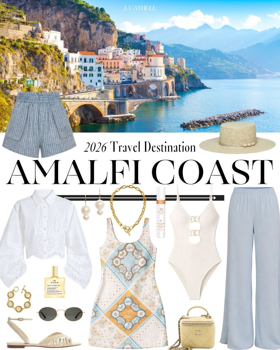 The Amalfi Coast, done right 🇮🇹✨

This is the trip—the one you think about for years. Ravello, Positano, Capri… private boats, unforgettable dinners, and the kind of views that don’t feel real. Every detail planned, every moment intentional.

Sharing the looks I’d pack for it all—from elevated day outfits to dinners that deserve something special. Save this for your dream trip and tap to shop. 🤍#AmalfiCoast #ItalyTravel #LuxuryTravel #VacationStyle #

#LTKOver40 #LTKootd #LTKTravel