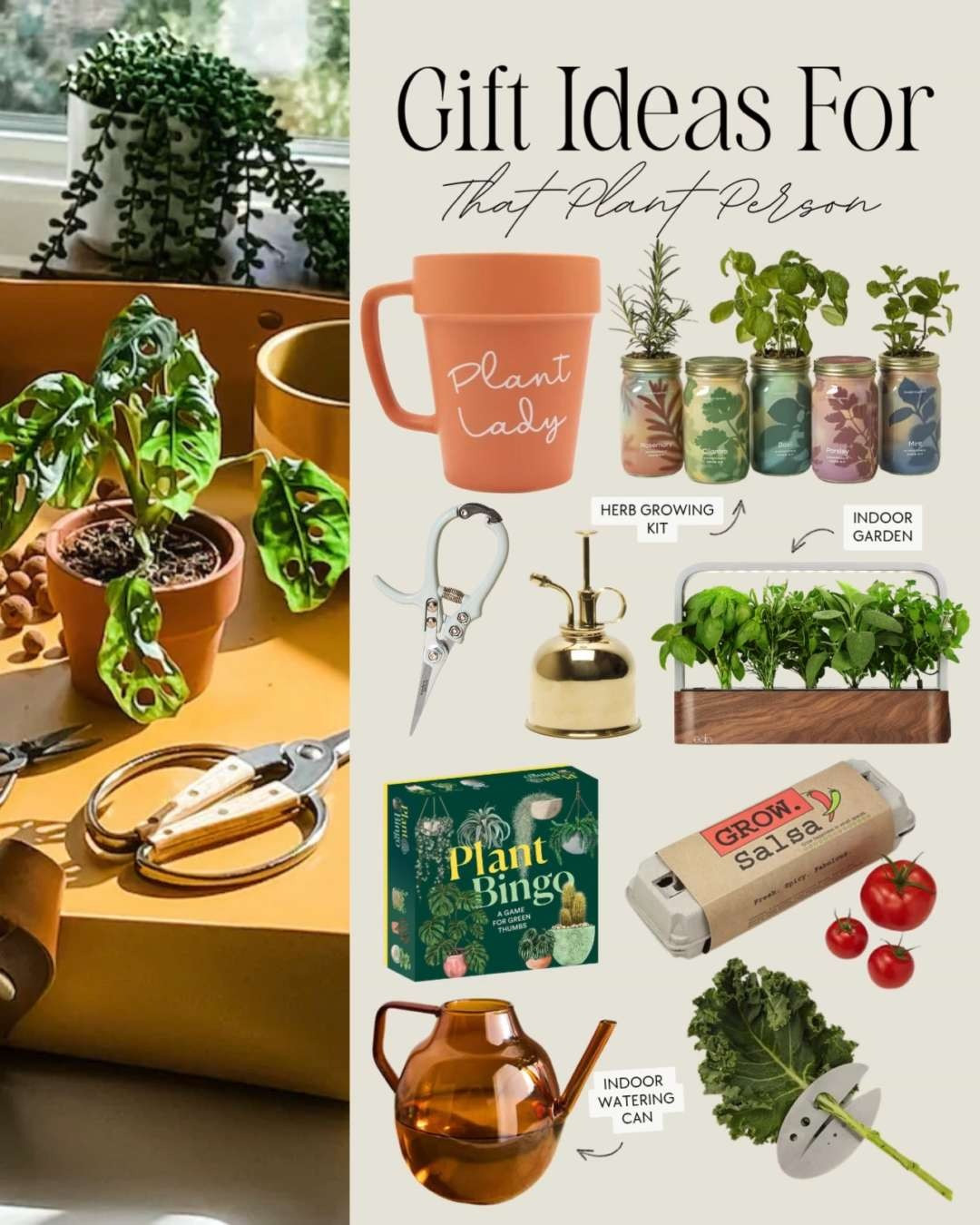 Gift ideas for the plant lover! gardening gifts, gift for wife, gift for friend, outdoor gifts, gifts for the gardener, gifts for hard to shop for people, the person who has everything, gifts for home 

 

#LTKGiftGuide #LTKHoliday #LTKHome