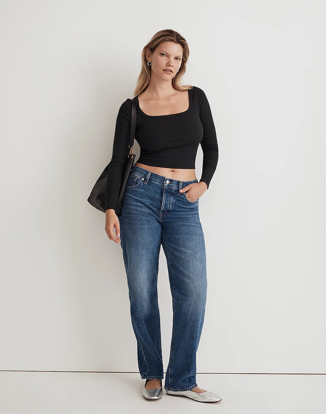 Low-Slung Straight Jeans in Palmina Wash | Madewell