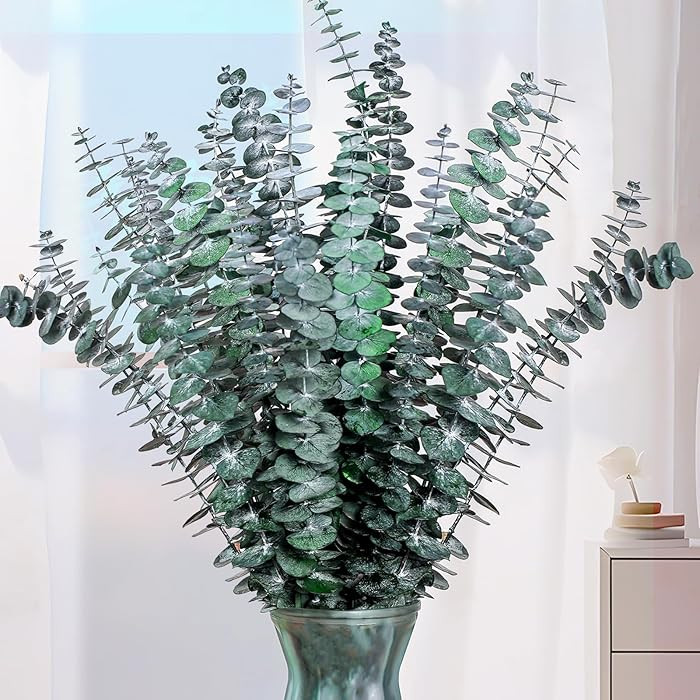 21 Pcs Real Dried Eucalyptus Stems, 17" Natural Fresh Eucalyptus Branches for Shower, Greenery Le... | Amazon (US)