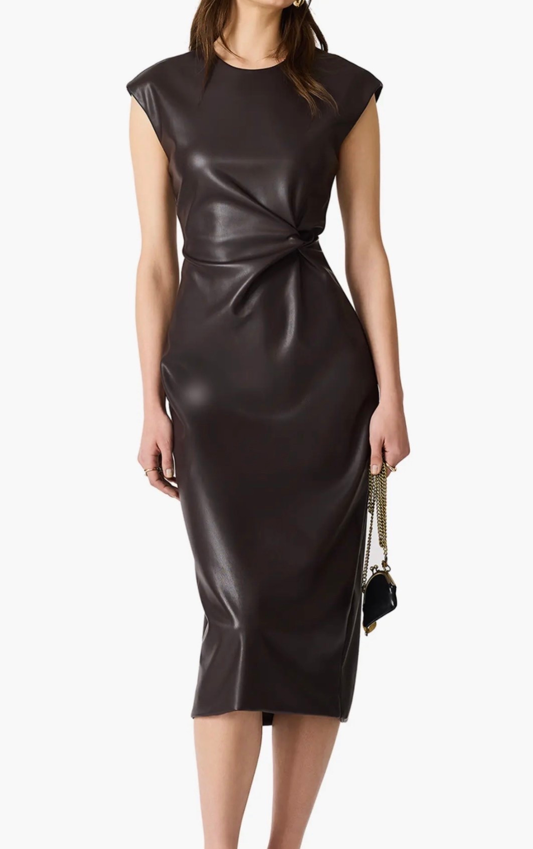 Faux leather dress
(Love the shape!!)