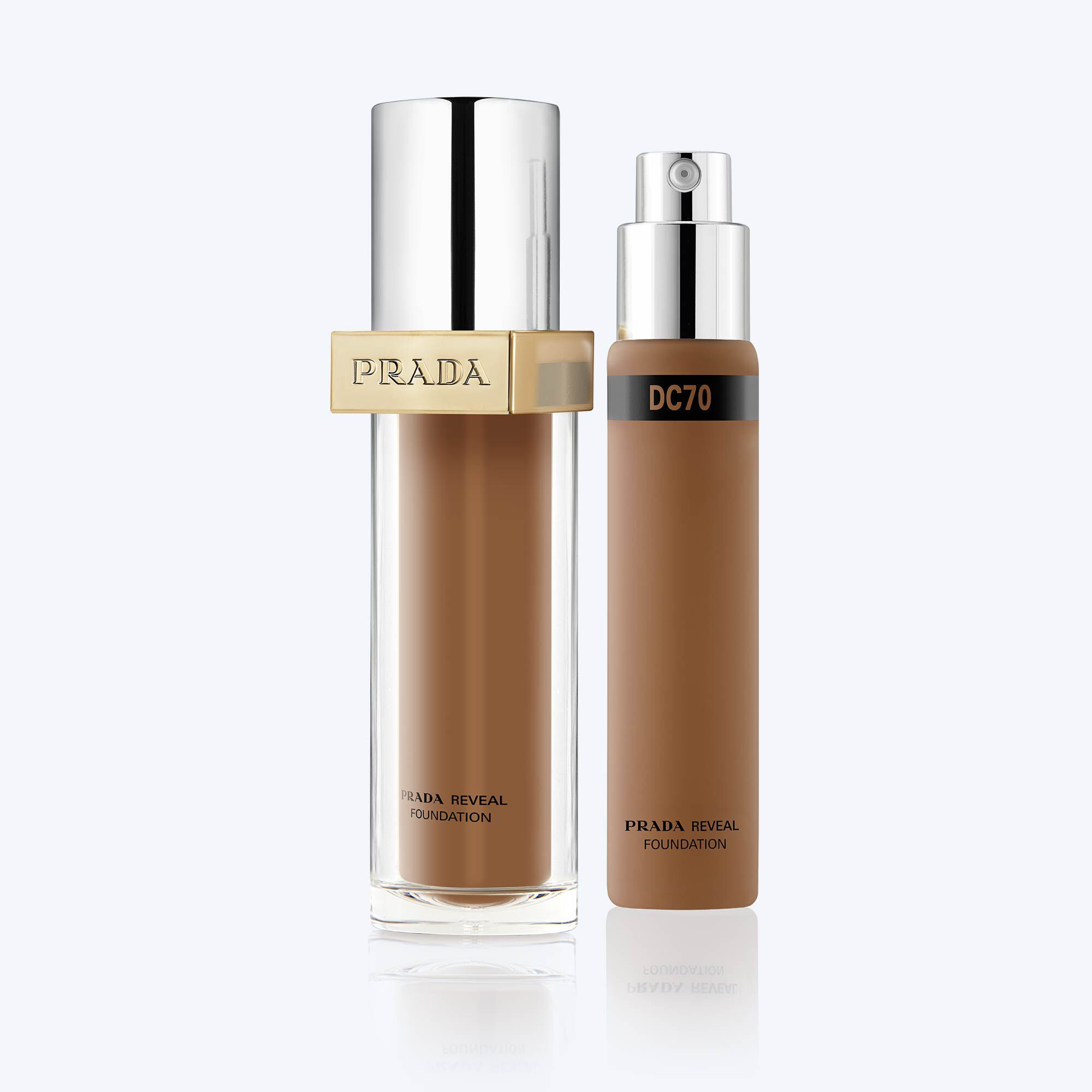 Prada Reveal Skin Optimizing Foundation | DC70 | Medium Buildable Coverage Foundation | 24-Hour Wear | Prada Beauty