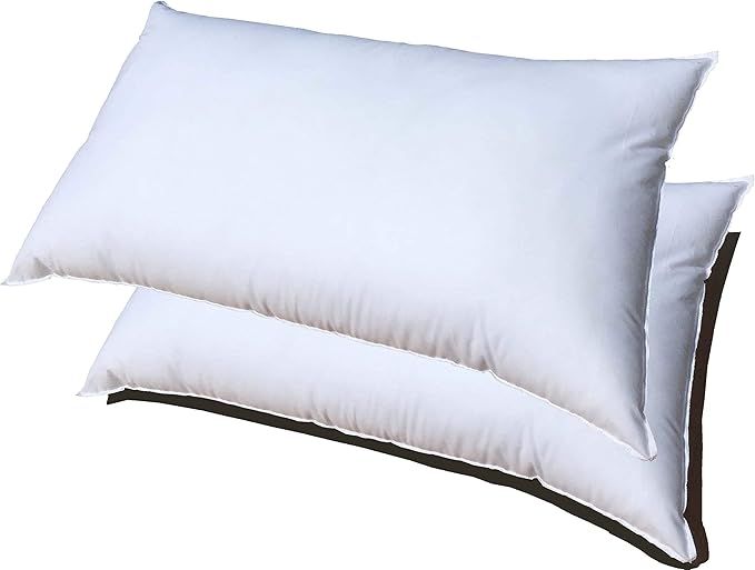 Pillowflex Set of 2 13x21 Pillow Form Inserts, Premium Polyester Filled, Machine Washable, Oblong... | Amazon (US)