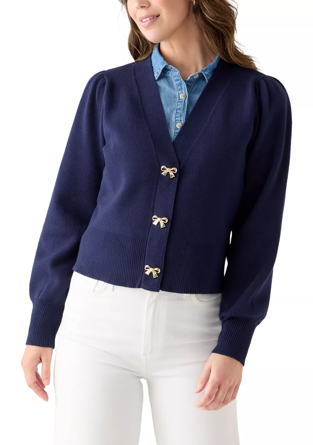 Crown & Ivy™Women's V-Neck Cardigan | Belk