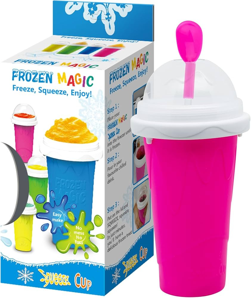 Slushy Maker Cup Slushy Cup Maker Squeeze Cup TIK TOK Frozen Magic Quick Frozen Smoothies Cup Ins... | Amazon (US)