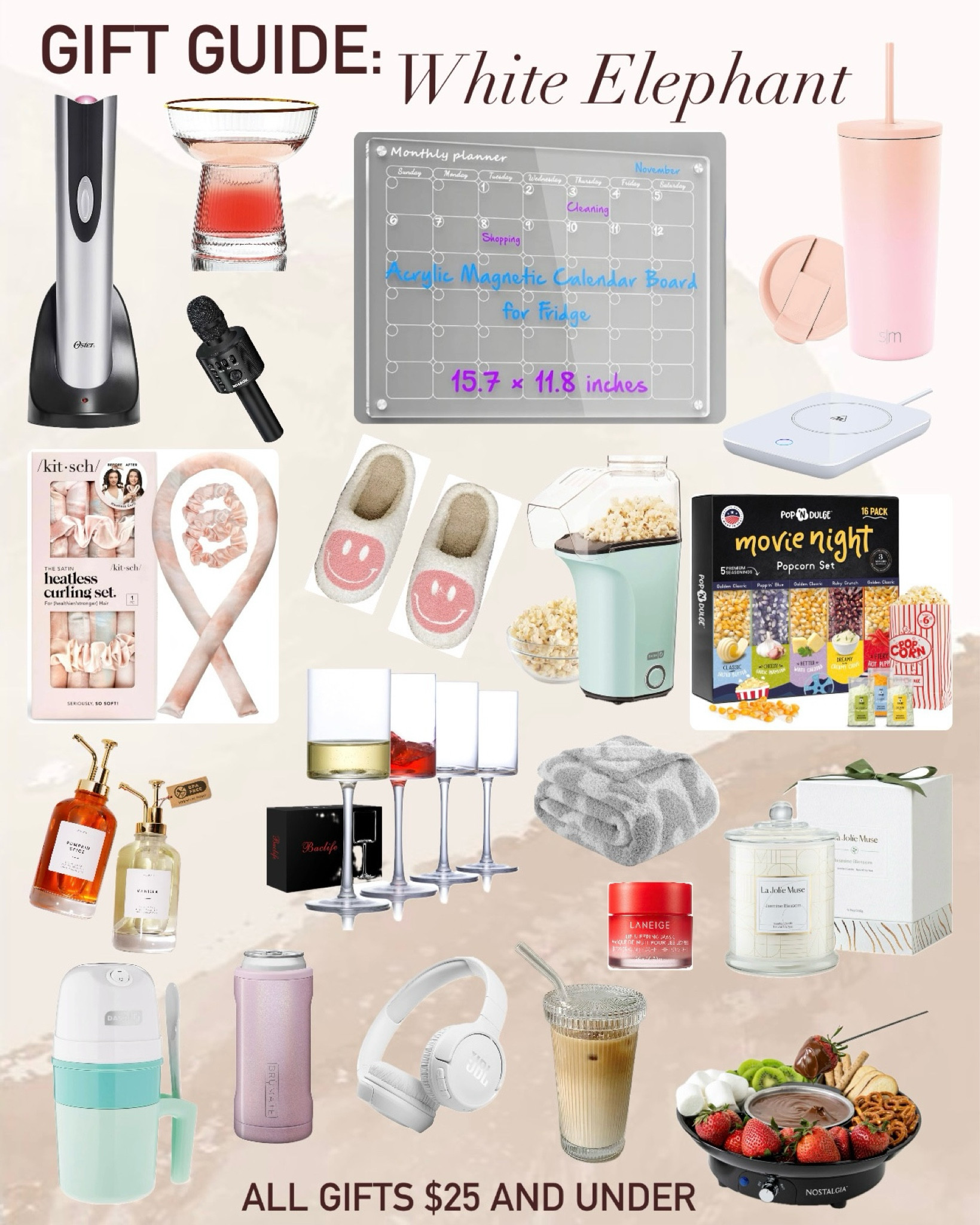 Gift Guide: White Elephant Gifts for your next holiday party! All presents shown are $25 or under! 

#LTKGiftGuide #LTKHoliday #LTKSeasonal