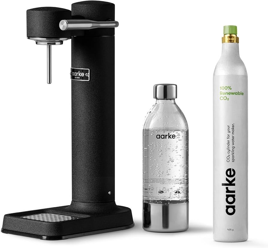 aarke Carbonator lll with CO2 Cylinder, Sparkling & Carbonation Water Machine, Stainless Steel wi... | Amazon (US)