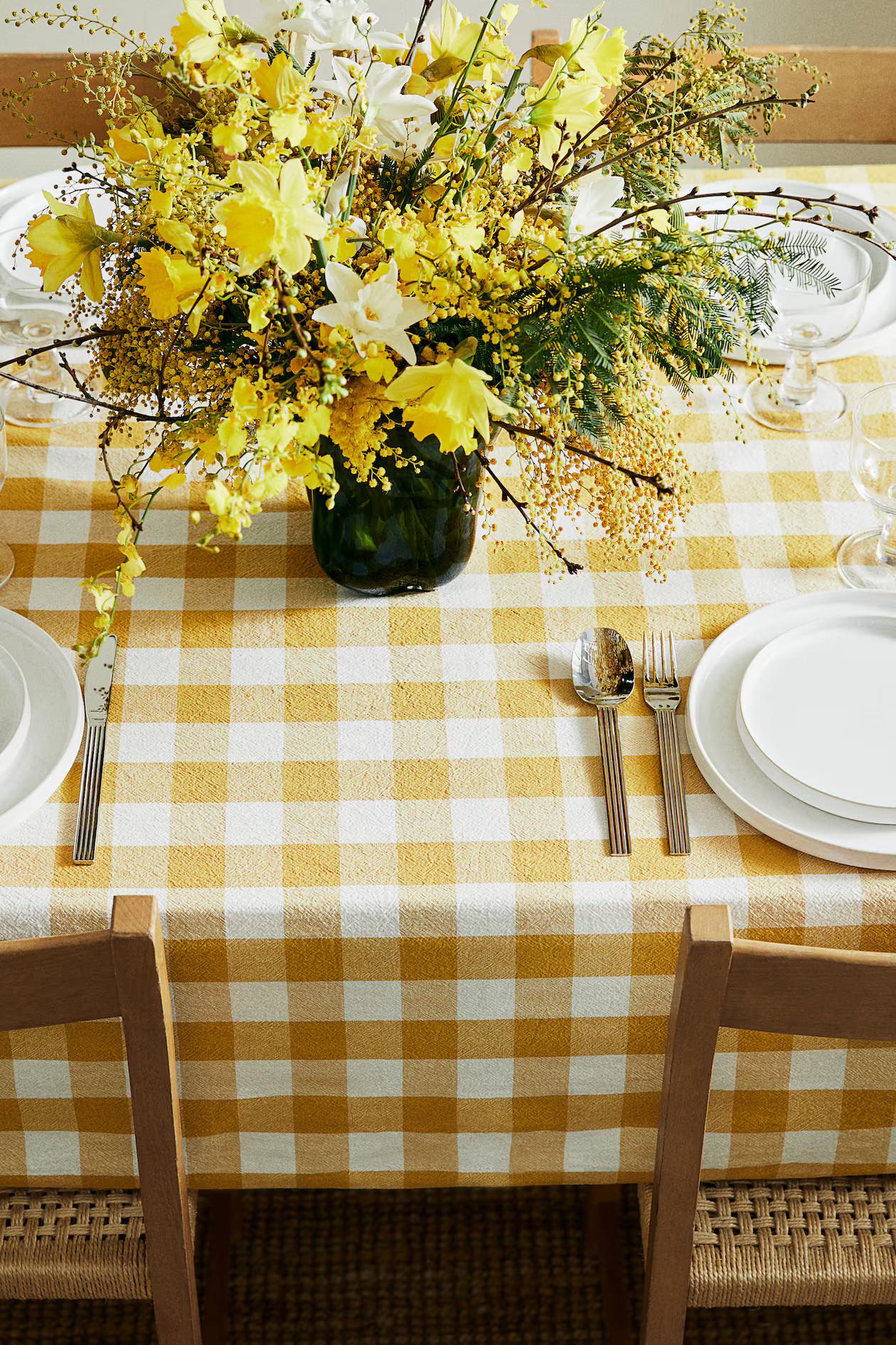 Patterned Cotton Tablecloth | H&M (US + CA)