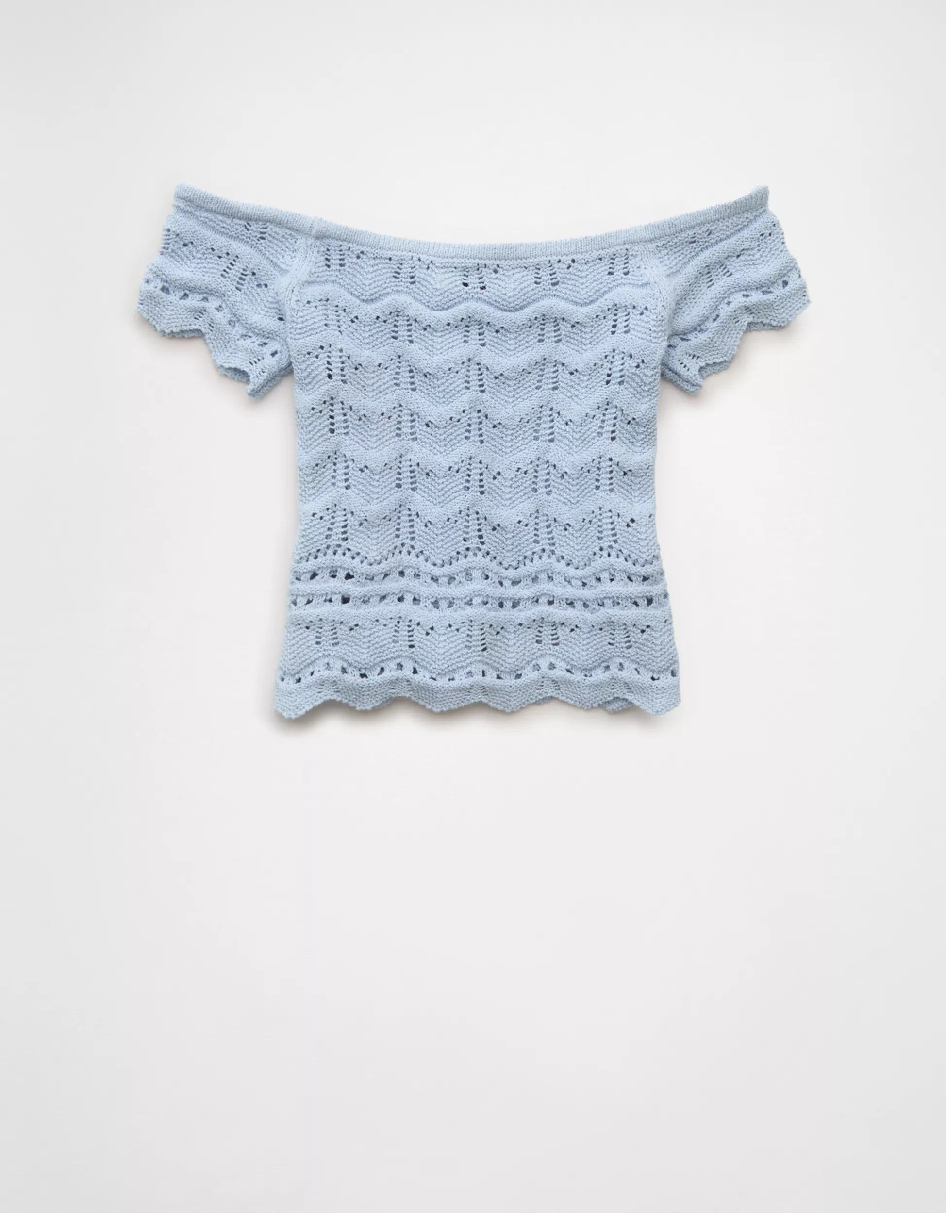 AE Off-the-Shoulder Cropped Sweater Tee | American Eagle Outfitters (US & CA)