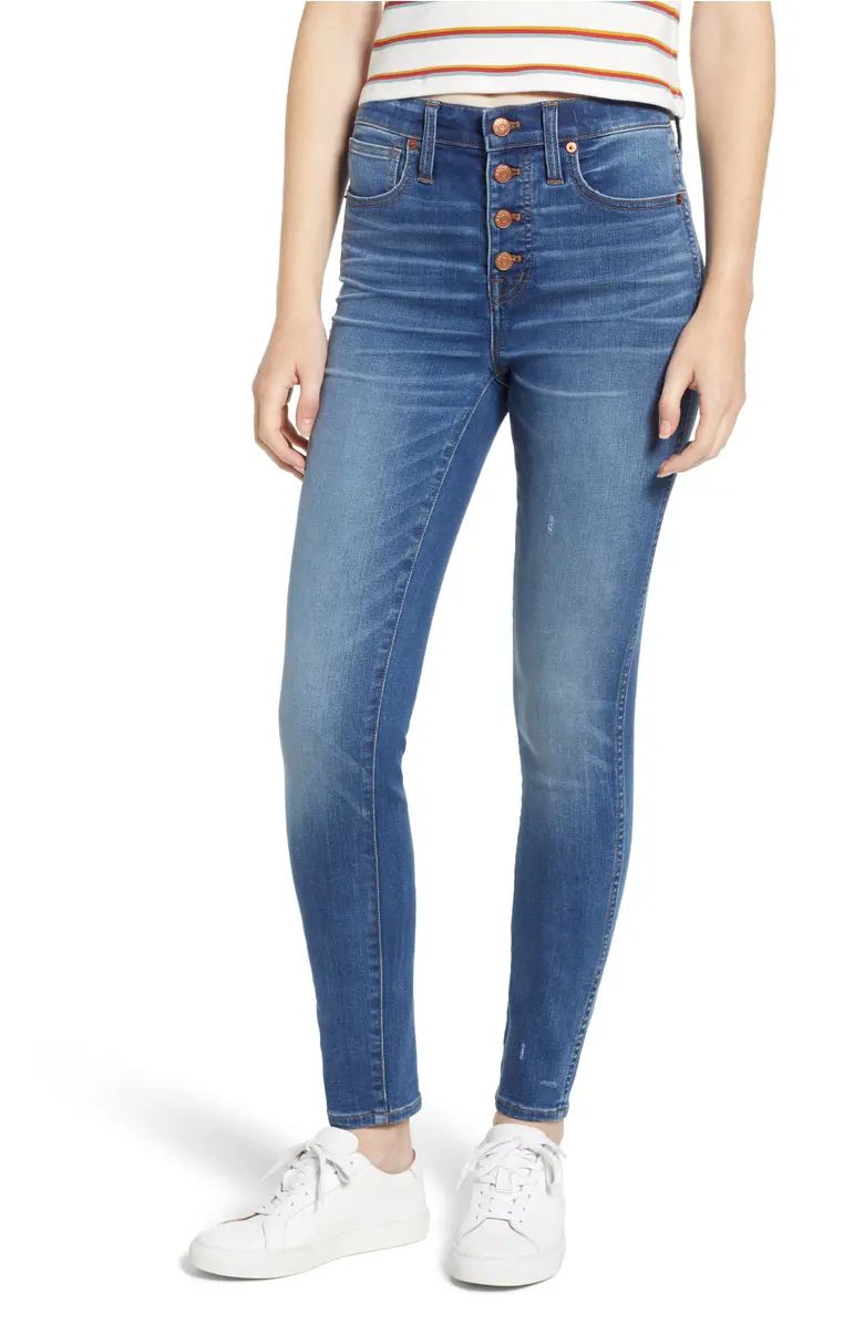 Madewell 10-Inch High Waist Skinny Jeans (Rizzo) | Nordstrom