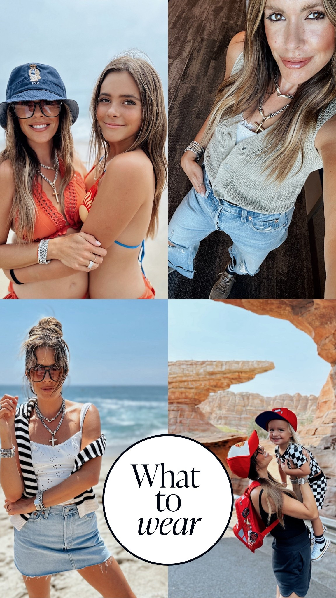 Vacay mode: on 🌴 From beach days + boardwalk strolls to park hopping + sunset dinners, here’s your inspo for outfits that travel as well as you do ✈️ Linking all the easy, chic pieces I packed so you can recreate the looks for your next getaway 🤍 #VacationOutfits #BeachToBoardwalk #LTKfit #LTKstyletip #SummerVacationStyle #FamilyTravelStyle #ResortWear #TravelWardrobe #LTKfamily #MomStyleInspo #LTKFinds #OutfitsOfTheDay

#LTKTravel #LTKSeasonal #LTKOver40 #LTKStyleTip #LTKTravel