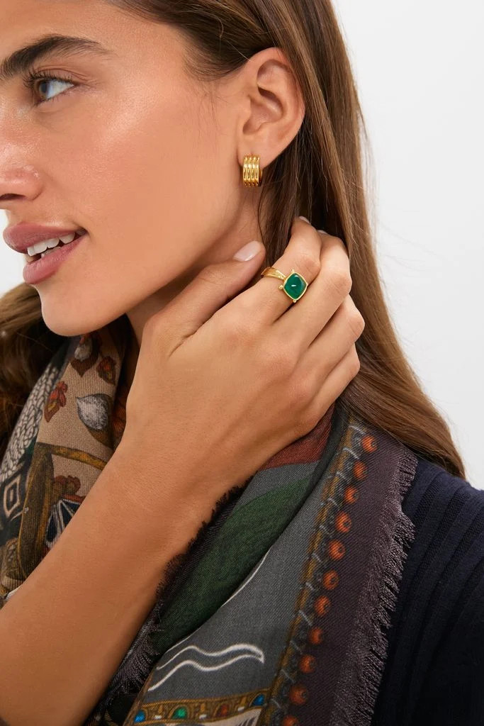 Green Onyx Mystic Eye Gem Ring | Tuckernuck (US)