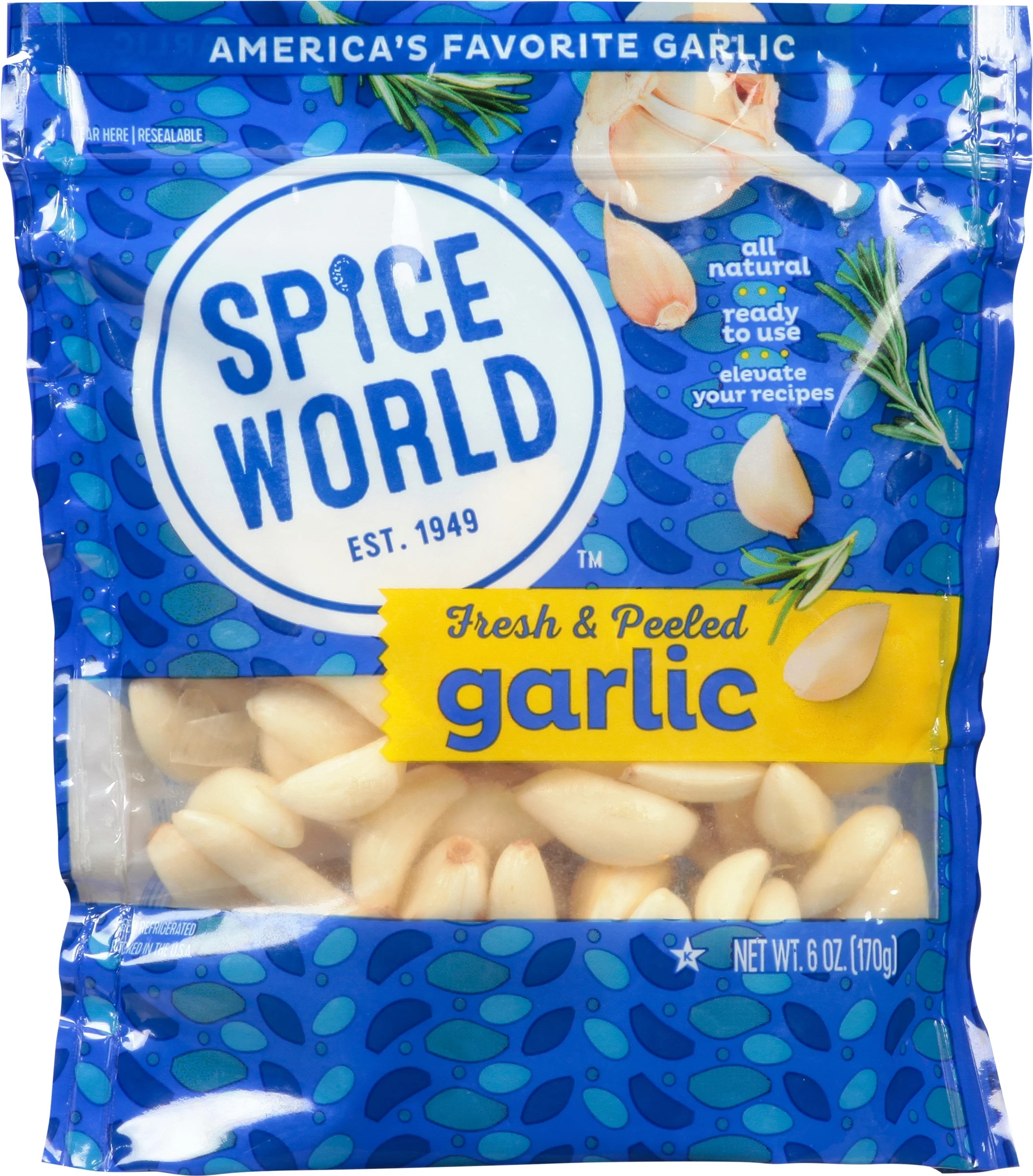 Spice World Fresh Peeled Garlic, 6 oz, Pouch | Walmart (US)