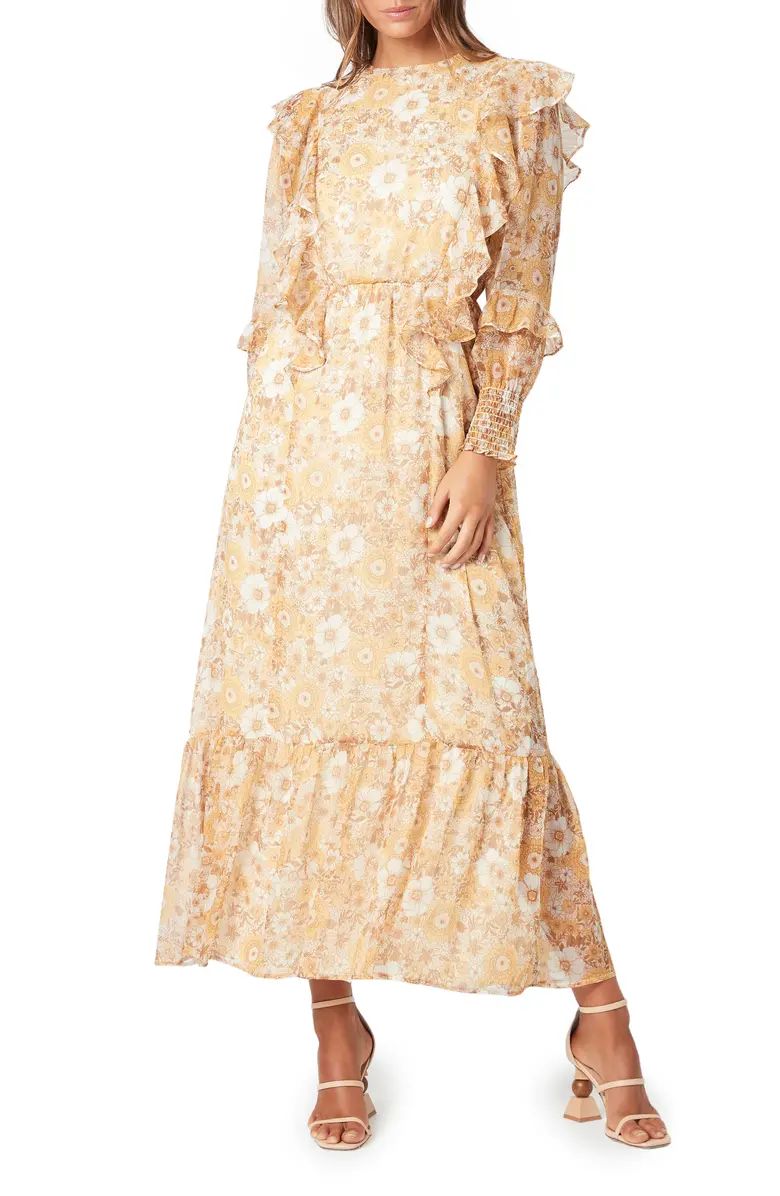 Dacey Floral Long Sleeve Maxi Dress | Nordstrom