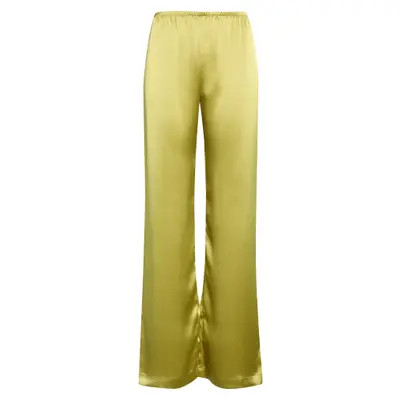 LESET Barb Wide Leg Satin Pants in Malbec at Nordstrom, Size X-Large | Nordstrom