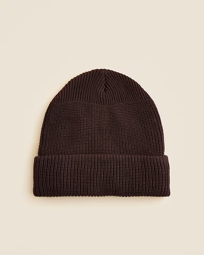 Ribbed beanie in cotton | J. Crew US