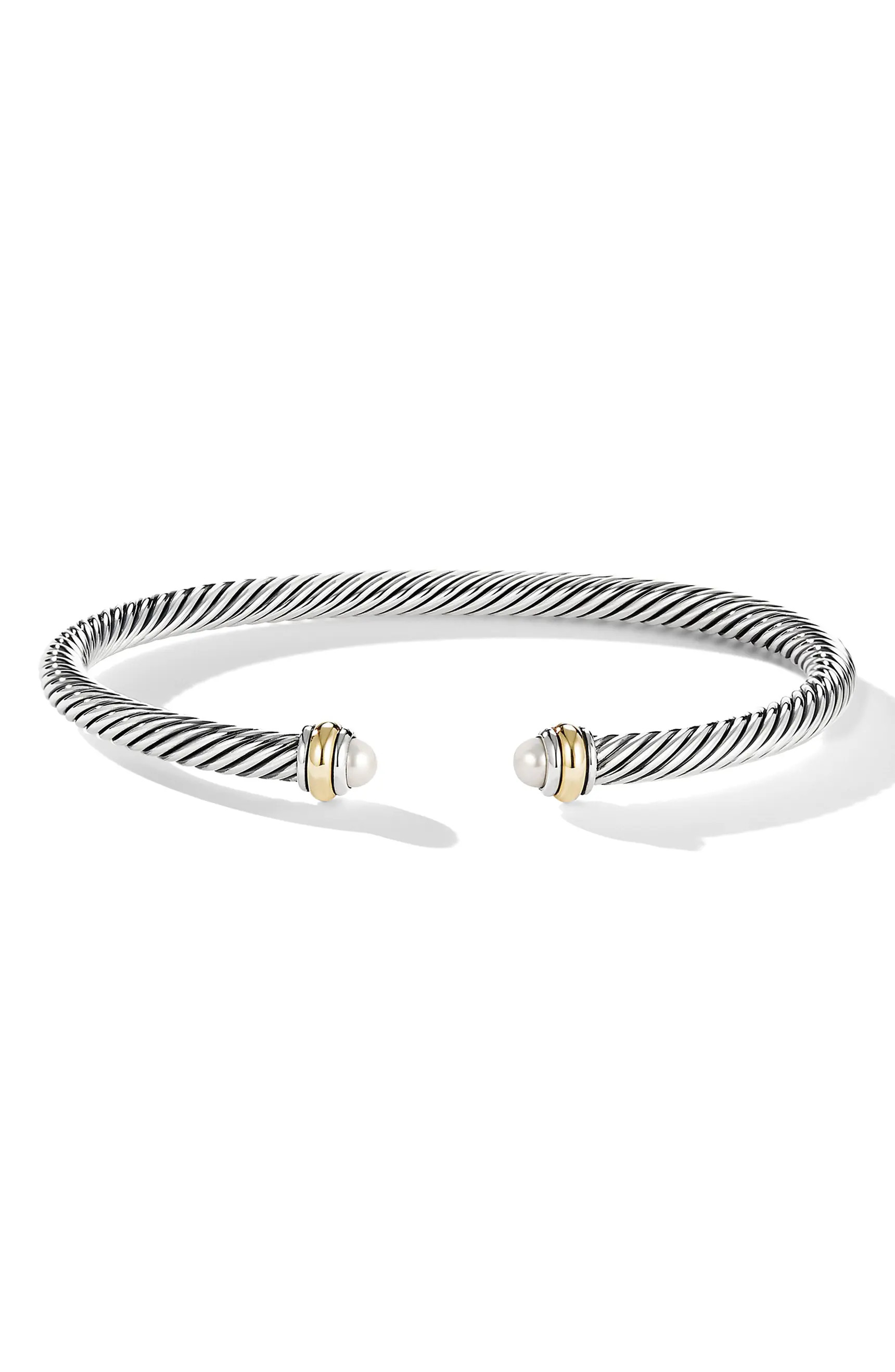 4mm Cable Classic Bracelet with 18K Gold & Semiprecious Stones | Nordstrom