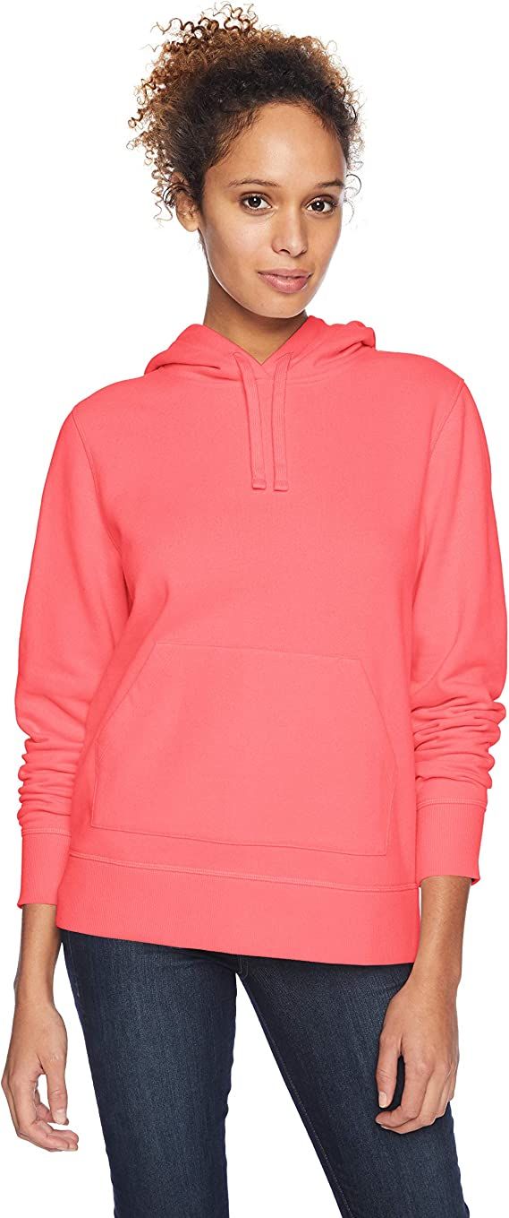 Amazon Essentials Women's French Terry Fleece Pullover Hoodie (Available in Plus Size) | Amazon (US)