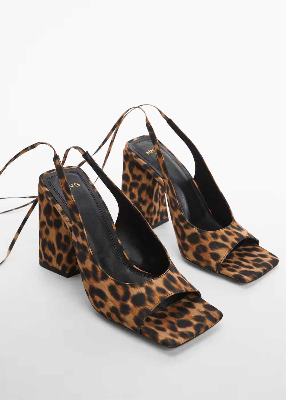 Animal print heel sandal -  Women | Mango USA | MANGO (US)