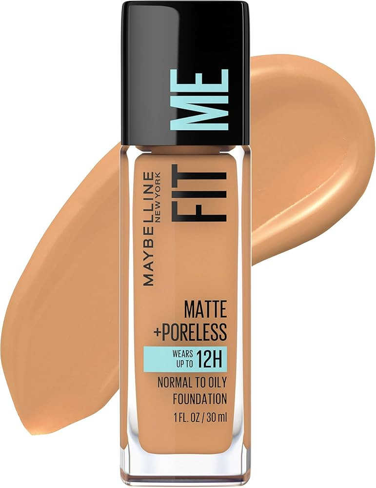 Maybelline Fit Me Matte + Poreless Liquid Oil-Free Foundation Makeup, Toffee, 1 Count (Packaging ... | Amazon (US)