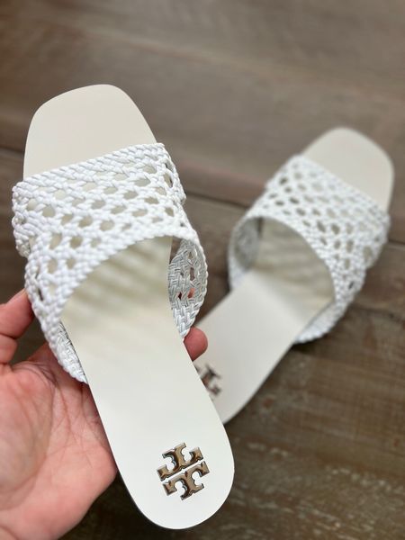 Tory Burch's classic slide is beautifully crafted with a hand-woven leather upper, creating an elegant pairing of texture and minimalism, and crafted in partnership with a Leather Working Group-certified tannery, supporting high standards in leather manufacturing and chemical management.

#LTKWedding #LTKSaleAlert #LTKShoeCrush

#LTKShoeCrush #LTKOver40 #LTKWedding