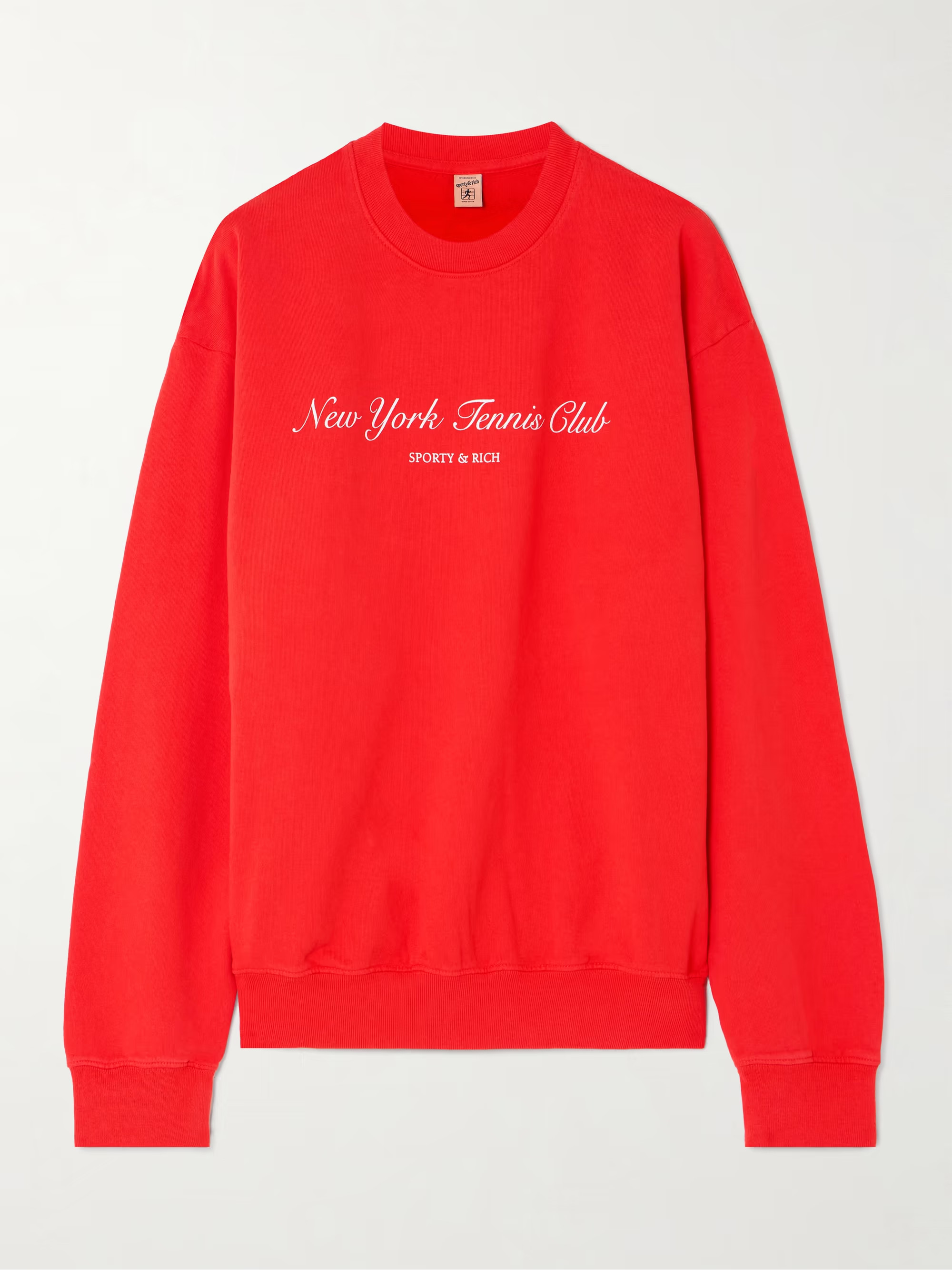 French Open printed cotton-jersey sweatshirt | NET-A-PORTER (US)