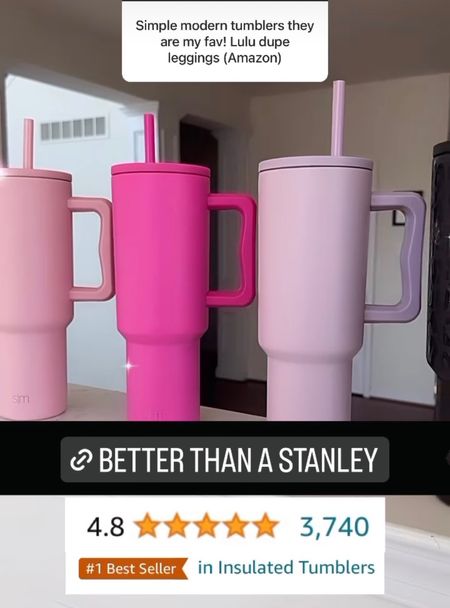 Better than Stanley tumbler from Amazon! 

Simple modern travel tumbler // Amazon find // Amazon home find // travel cup with straw 

#LTKhome #LTKfindsunder50 #LTKfamily