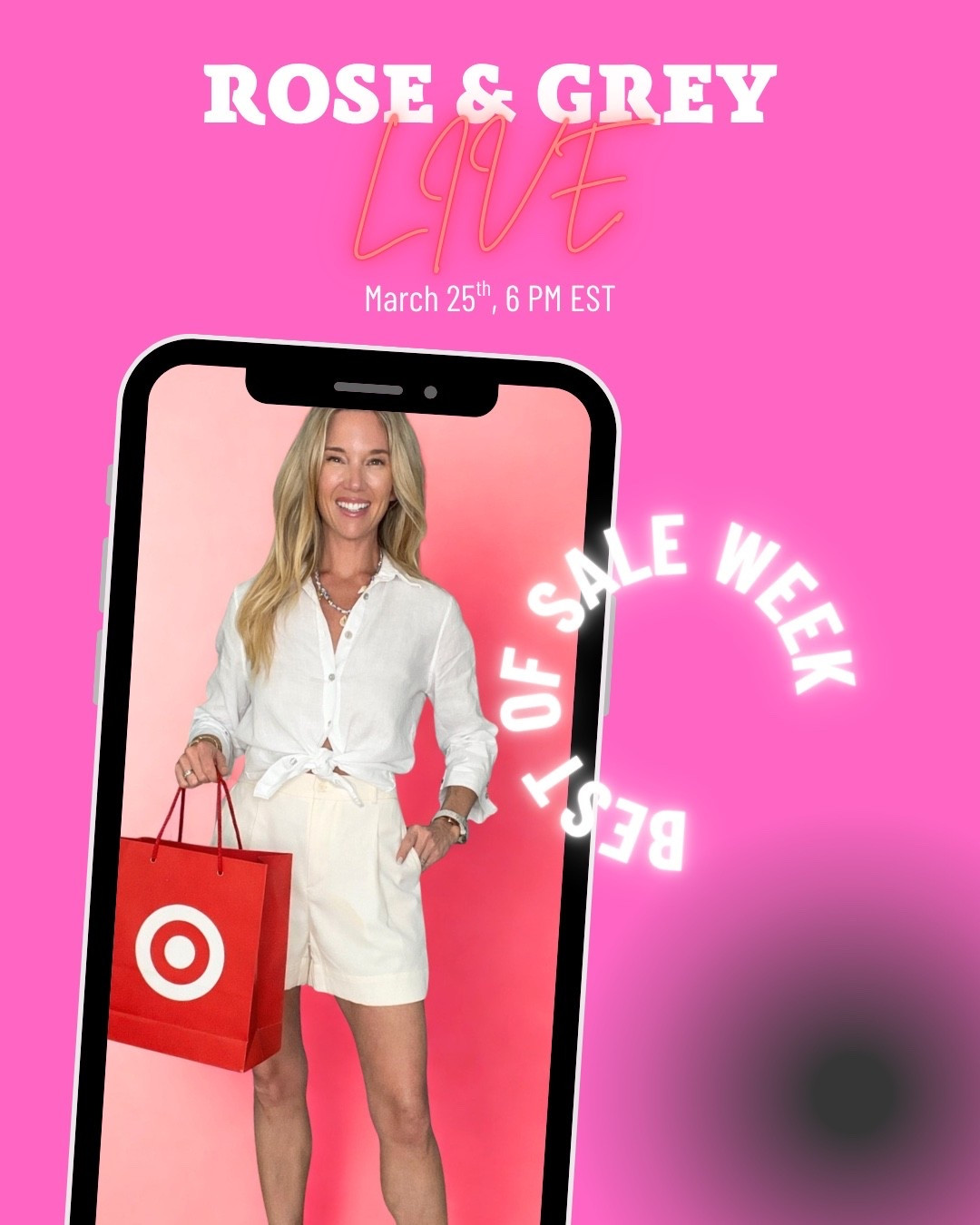 Prime time Rose & Grey 🌸
We’re doing the Best of Spring Sales — Target, Amazon, and the pieces actually worth buying.
If your closet needs a little spring refresh without paying full price… this is your night.

#LTKSeasonal #LTKSaleAlert #LTKOver40