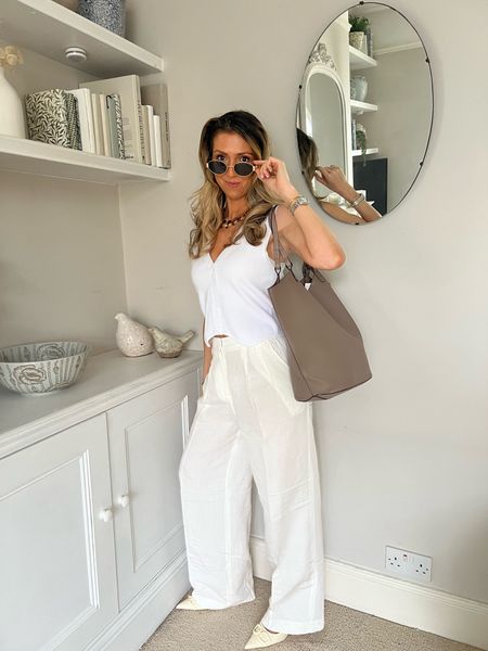 All white outfit, white party, summer look, holiday outfit, beach outfit, fashion over 30, simple fashion 

#LTKSeasonal #LTKfindsunder50 #LTKtravel
