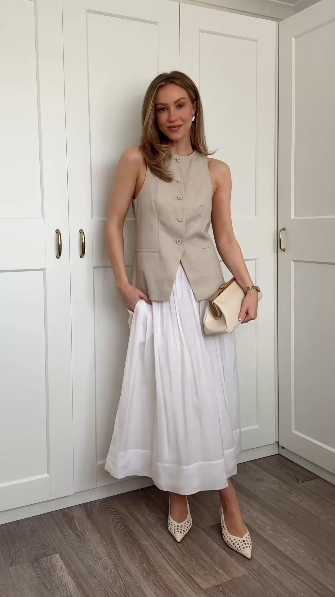 White maxi skirt, spring outfit, capsule wardrobe, summer outfit, cotton skirt, summer skirt outfits 

#LTKsummer #LTKAroundTheWorld #LTKspring