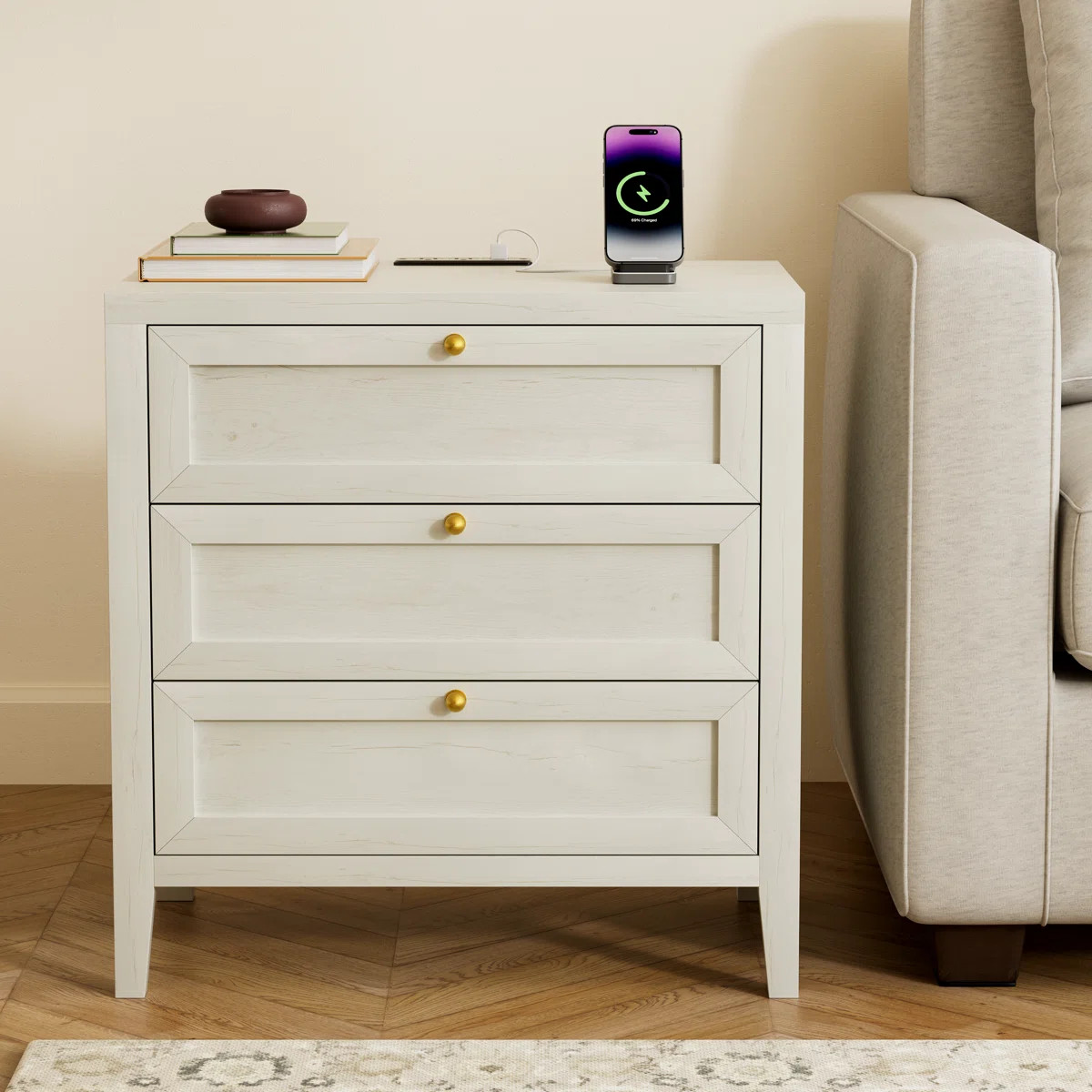 Elevate your living space with our exquisite nightstand! It's not just a piece of furniture but a... | Wayfair North America