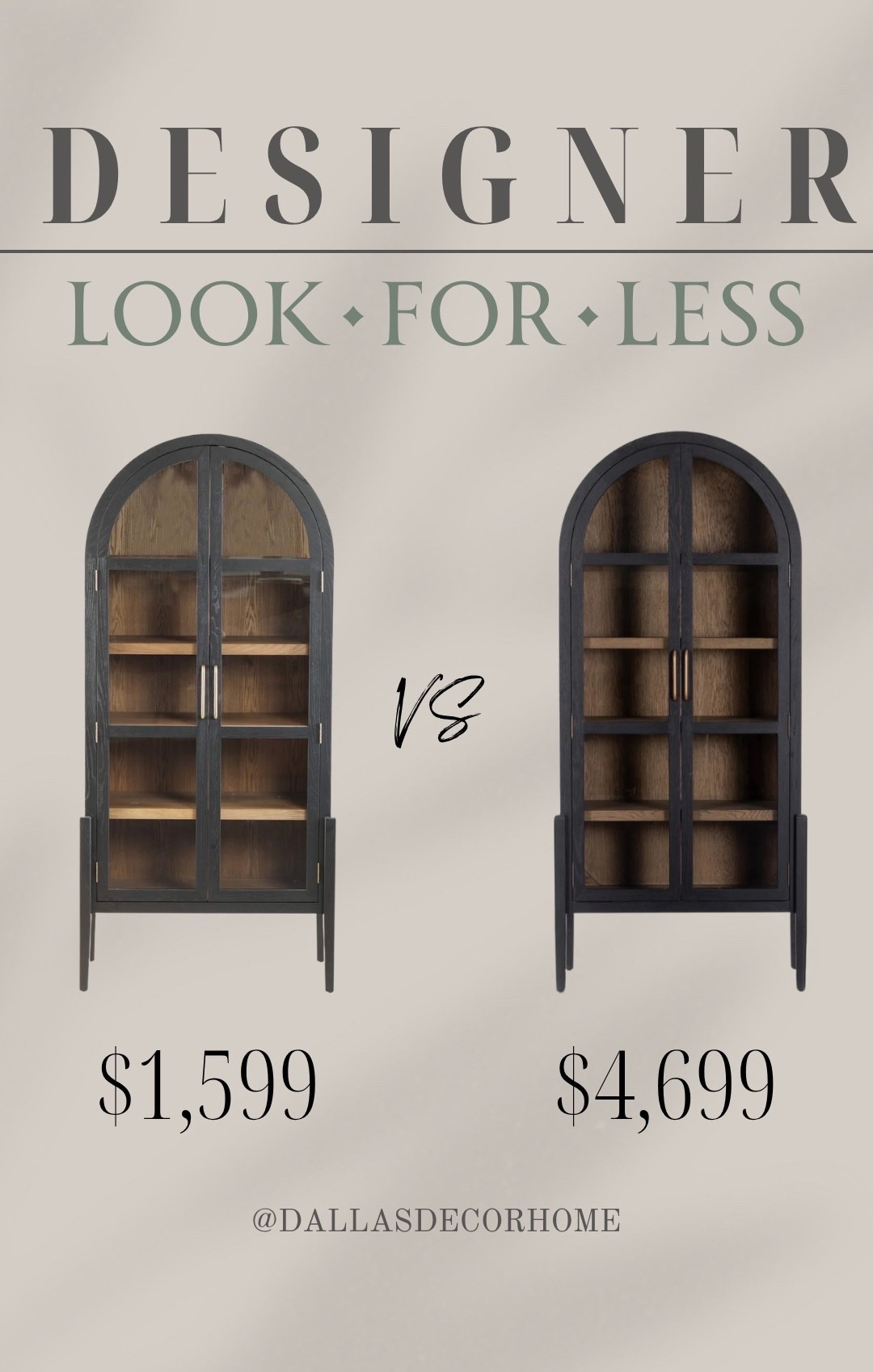 The best designer dupe I’ve found this year!! For the first time, there’s a budget friendly option to my cabinet.

#LTKHome #LTKActive #LTKdayinmylife