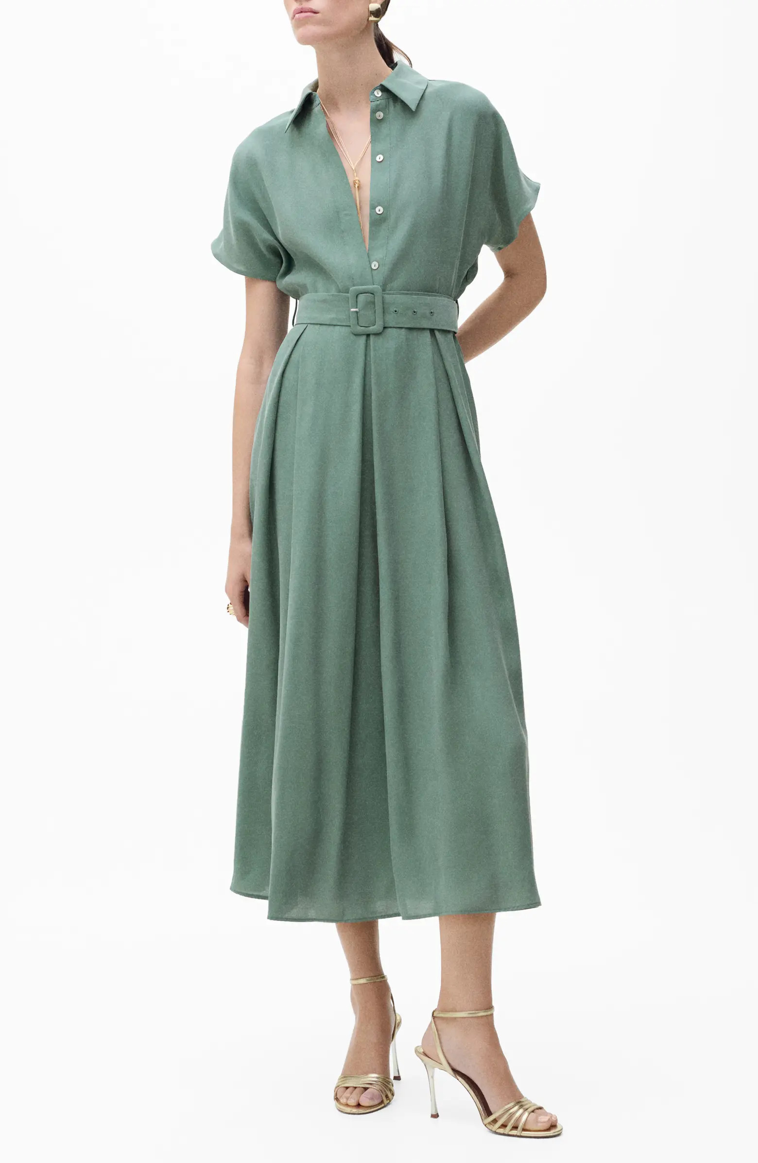 Macarela Belted Shirtdress | Nordstrom