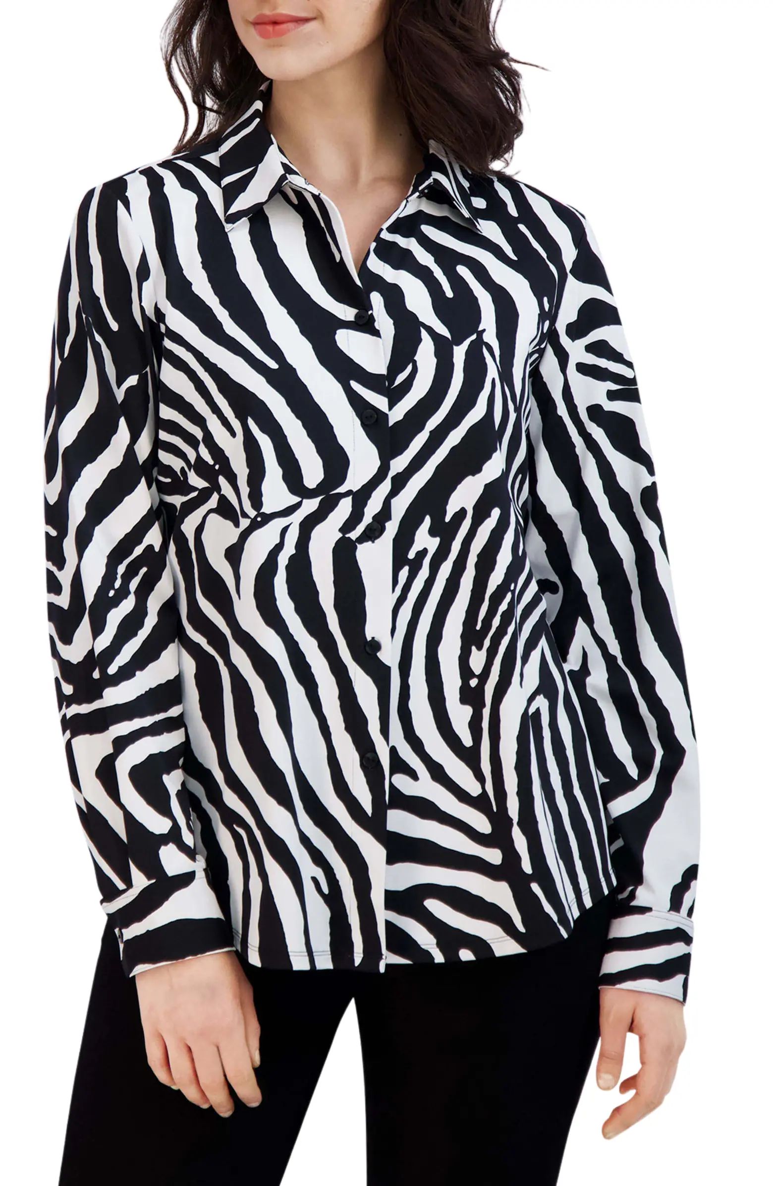 Diane Zebra Print Shirt | Nordstrom