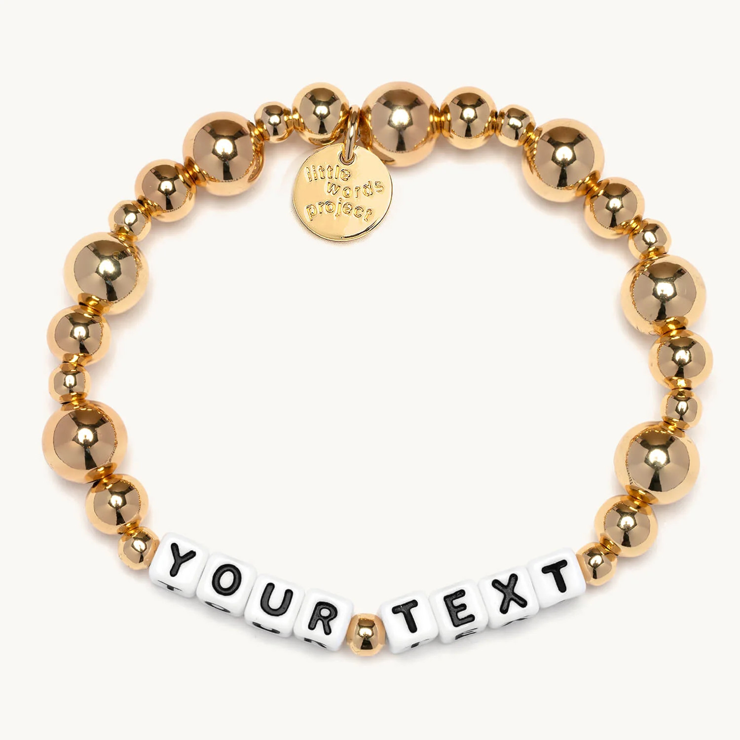 Custom Gold Bubbles | Little Words Project