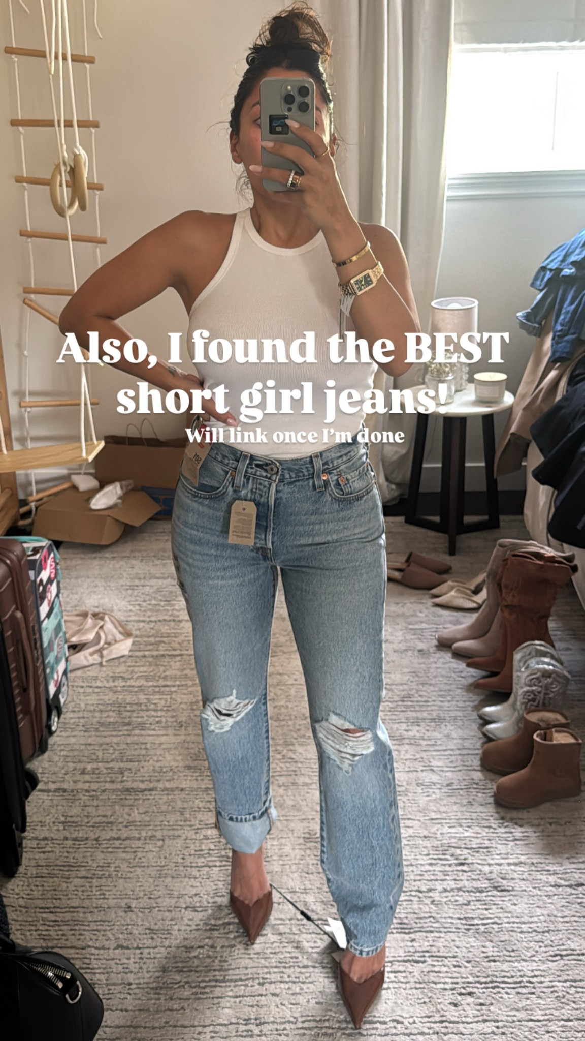 Best jeans for short girls! 🙋🏻‍♀️

Size 27 