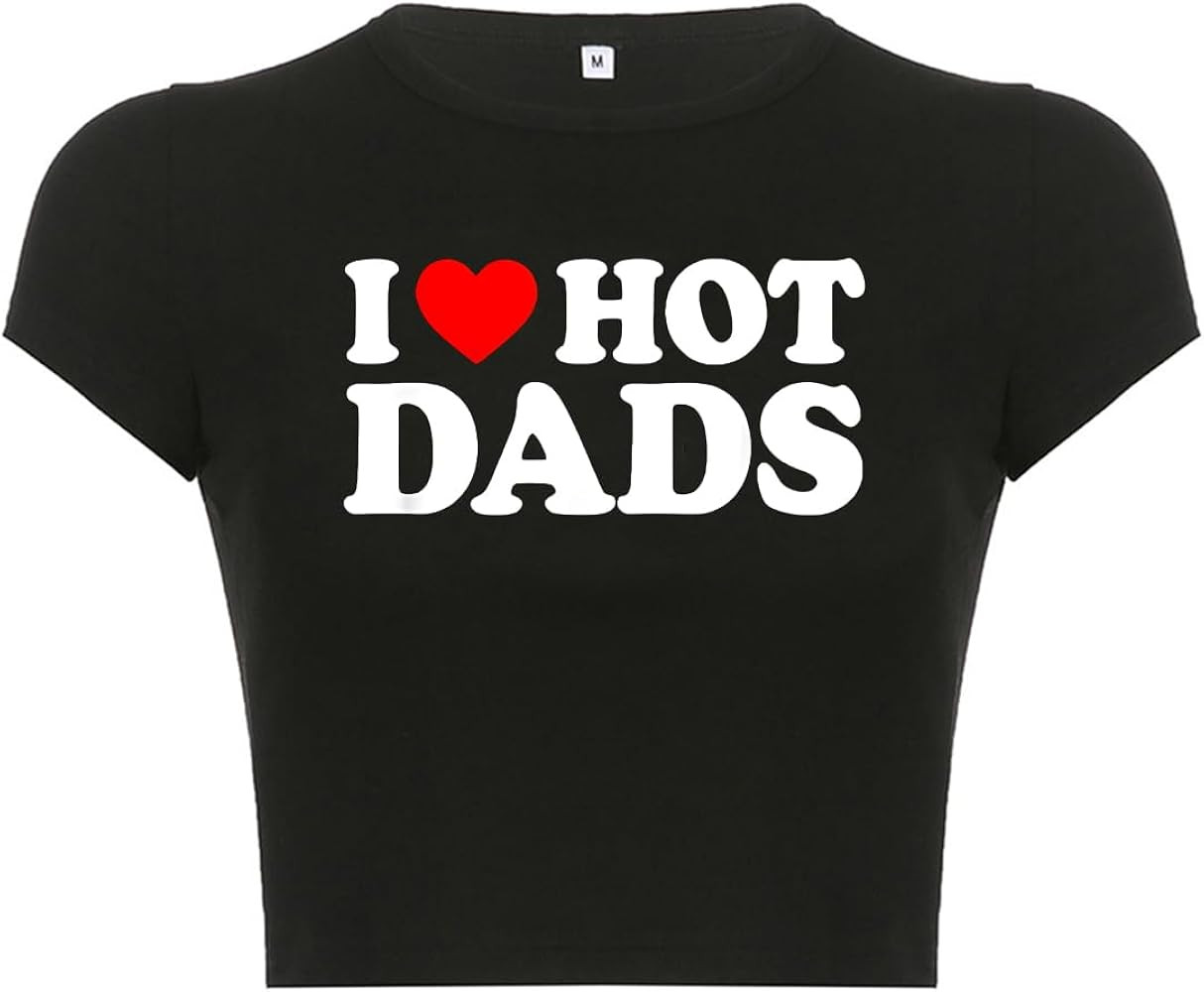 I Heart Top y2k Graphic Baby Tees Summer Crop Top for Women | Amazon (US)