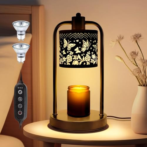 FullyCare Candle Warmer Lamp Electric with Timer: Wax Melts for Warmer Yankee Candles Large - Dimmable Candle Warmer for Birthday Christmas Gift Bedroom Home Decor | Amazon (US)