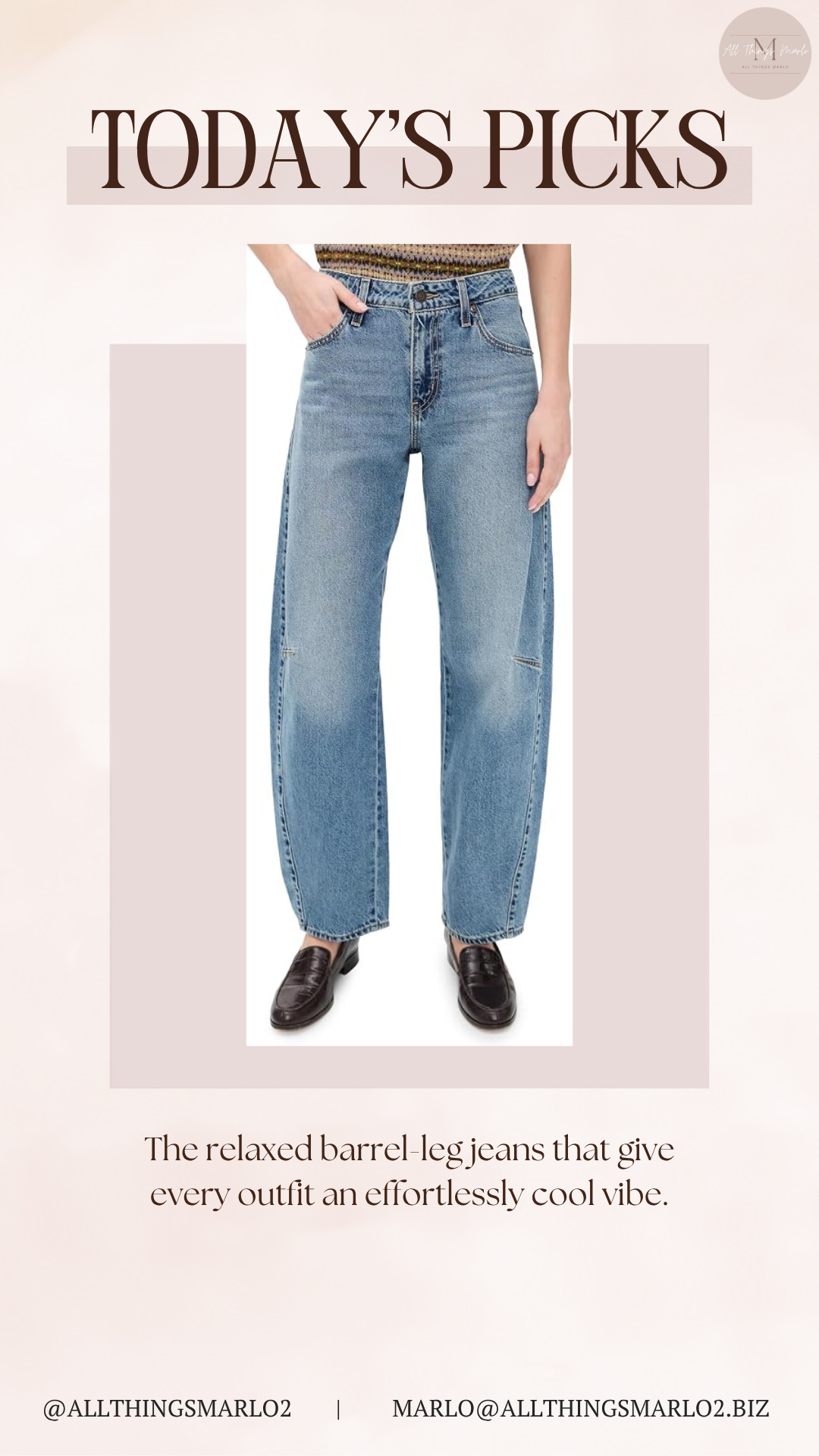 The relaxed barrel-leg jeans that give every outfit an effortlessly cool vibe. 

 #LTKSeasonal #LTKWorkwear #LTKTravel