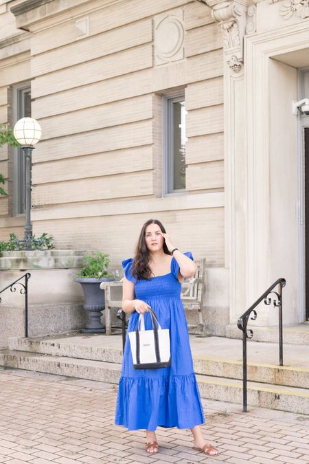Blue blue blue 💙

This royal blue OPT dress from Shopbop was a favorite last year and is still going strong this year.

Dress it up, dress it down, and channel your inner Coastal Grandmother. 

I’m wearing a size Large, with Hermes Oran Sandals, and my custom LL Beam Tote Bag  

#LTKstyletip #LTKunder100 #LTKcurves