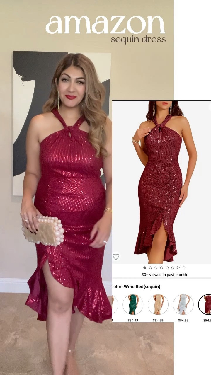 How gorgeous is this red sequin fall wedding guest dresses from Amazon? It’s very versatile and can be worn for Christmas parties, thanksgiving, holiday parties, New Year’s Eve, fall parties. It’s available in different colors. I’m wearing a large 

Use code BK7ZHIM9 for 25% off

festive dress / sequins dress / NYE dress / New Year’s Eve / curvy dress 

#LTKHoliday #LTKfindsunder50 #LTKmidsize