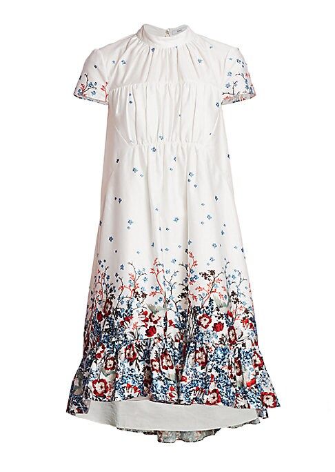 Erdem Women's Virginia Bird Blossom Shift Dress - White Multi - Size 14 UK (10 US) | Saks Fifth Avenue