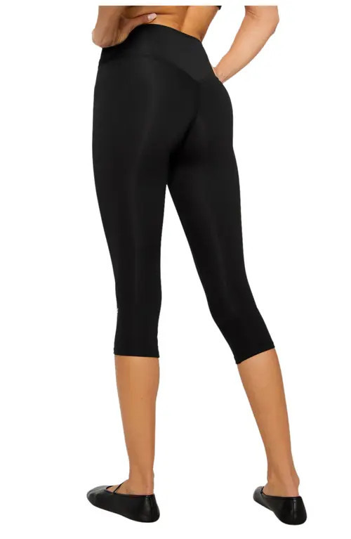 Fabletics PureLuxe High-Waisted TLC Capri in Black at Nordstrom, Size X-Small | Nordstrom