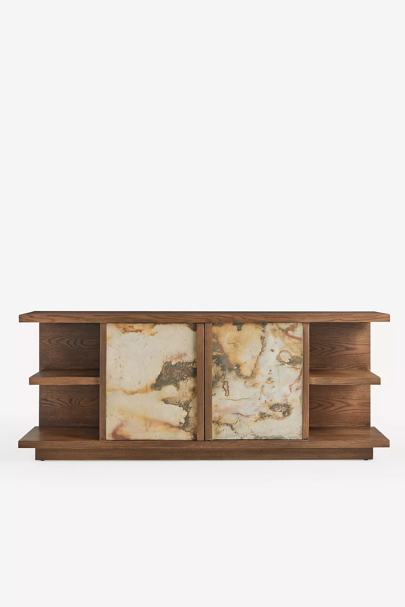 Slate Oak Wood Media Console | Anthropologie (UK)
