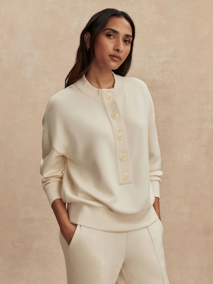 Reena Button Front Sweat | Varley US | Varley US