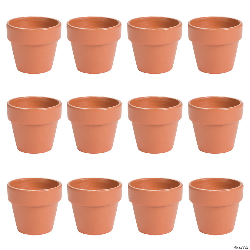 Mini Terra Cotta Pots - 12 Pc. | Oriental Trading Company